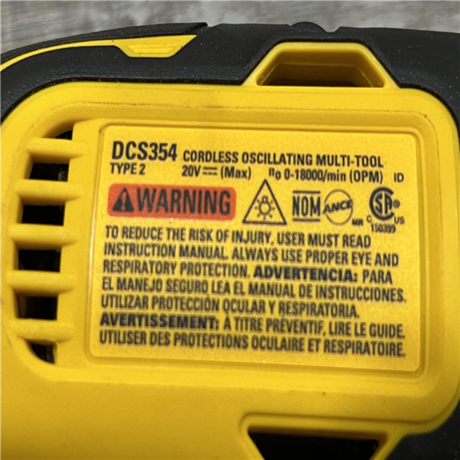 AS-IS DEWALT ATOMIC 20V MAX Cordless Brushless Oscillating Multi Tool (Tool Only)