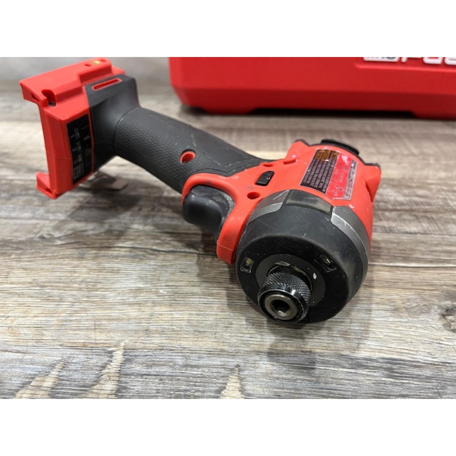 AS-IS Milwaukee FUEL 18V Lithium-Ion Brushless Cordless 1/4 in. Hex Impact Driver Kit
