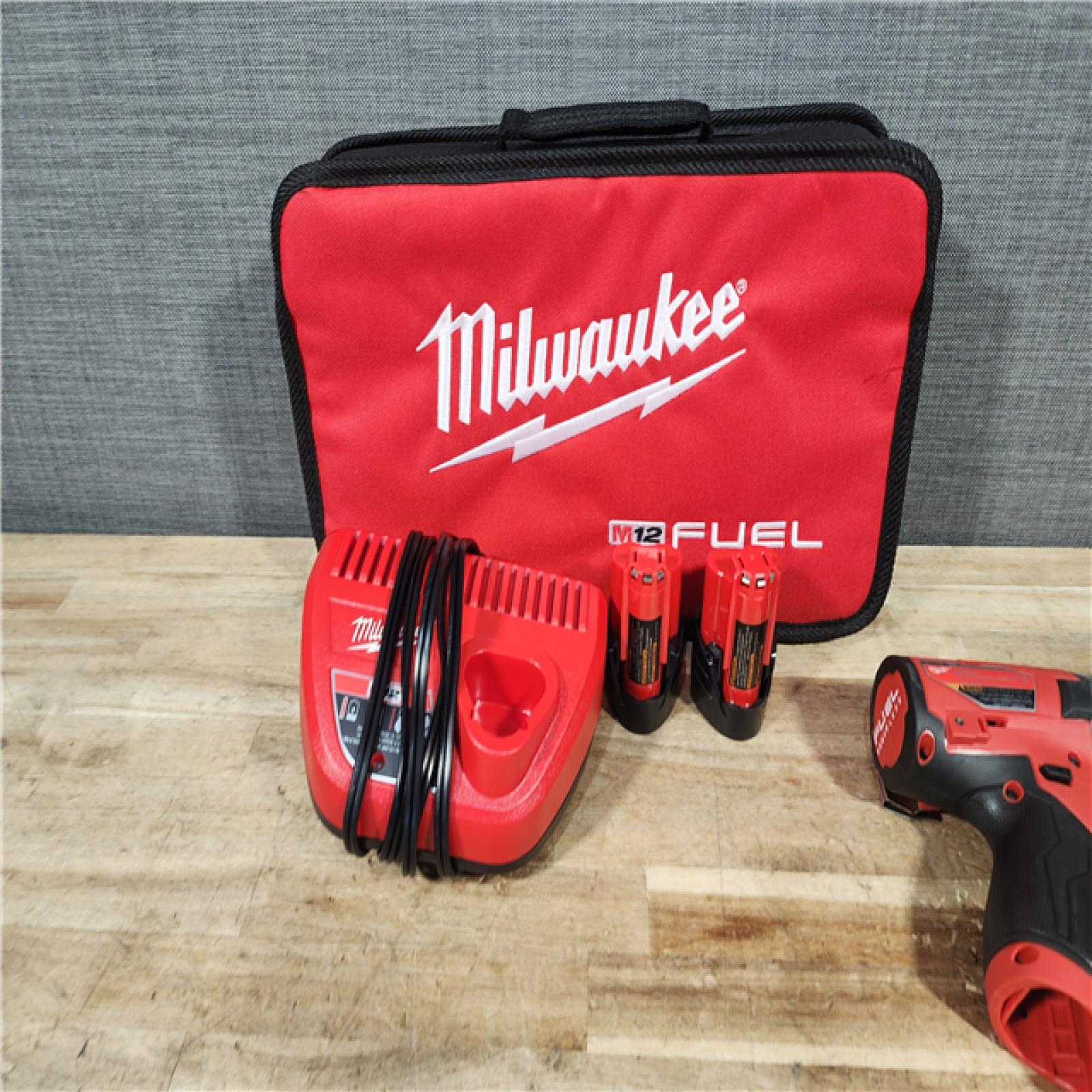 HOUSTON LOCATION - AS - IS Milwaukee FUEL SURGE 12V Lithium-Ion Brushless Cordless 1/4 in. Hex Impact Driver Compact Kit