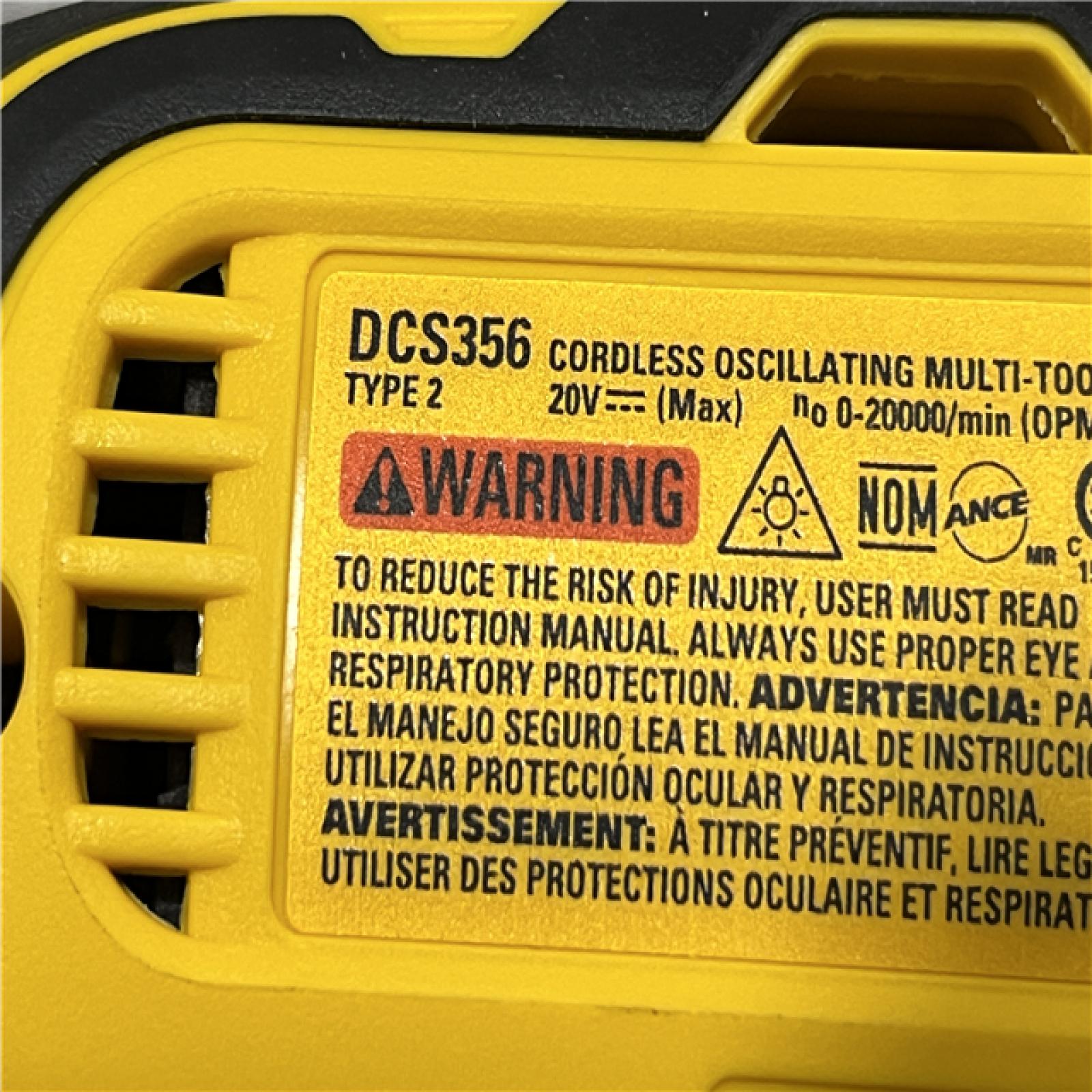 AS-IS DEWALT 20V MAX XR Cordless Brushless 3-Speed Oscillating Multi Tool (Tool Only)