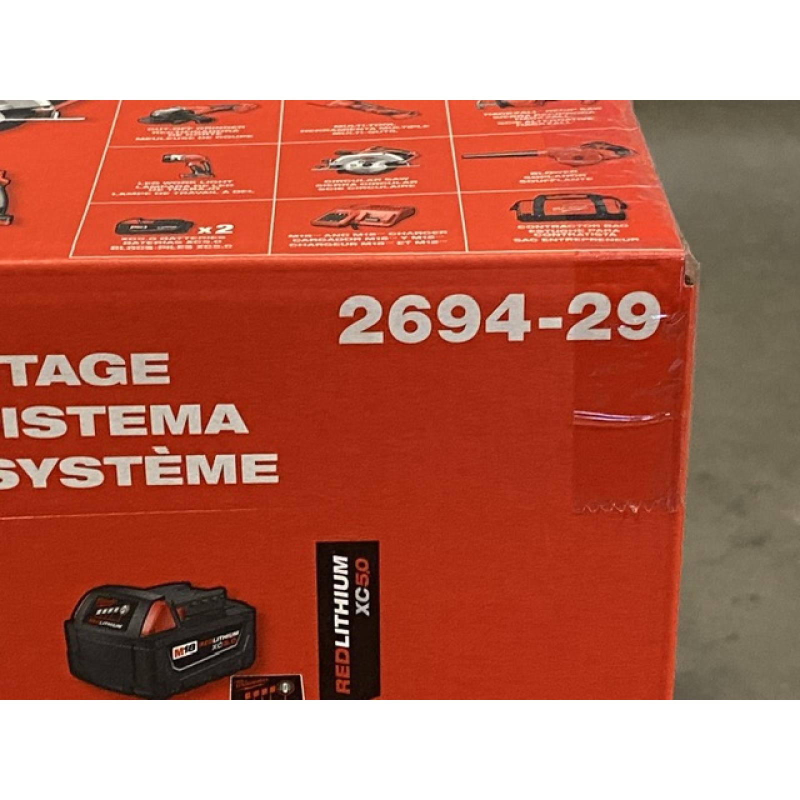 NEW - Milwaukee 18-Volt Lithium-Ion Cordless (9-Tool) Combo Kit