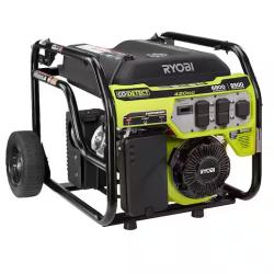 DALLAS LOCATION- NEW!- RYOBI 6800-Watt Recoil Start UL Gasoline Powered Portable Generator with CO Detect Shutdown Sensor