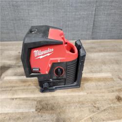 HOUSTON LOCATION - AS-IS Milwaukee Green 125 Ft. Cross Line and Plumb Points Laser Level Kit