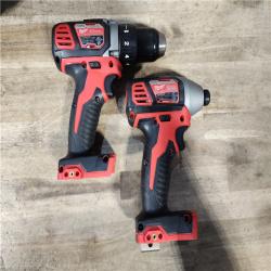 HOUSTON LOCATION - AS-IS Milwaukee 18V Cordless Brushed 2-Tool Drill/Driver and Impact Driver Kit