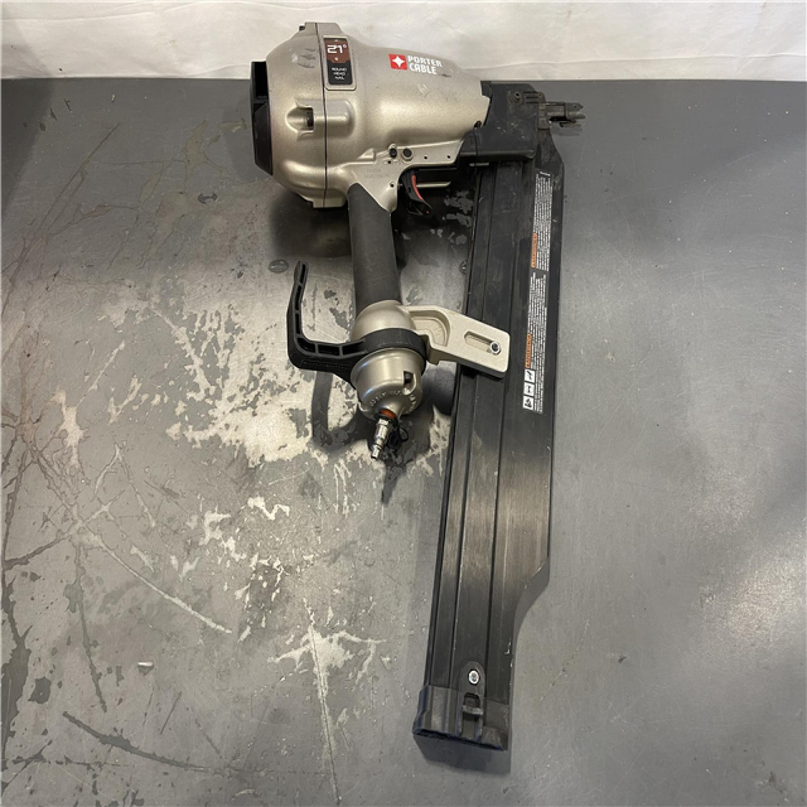 AS-IS- 21-Degree 3-1/2 in. Full Round Framing Nailer