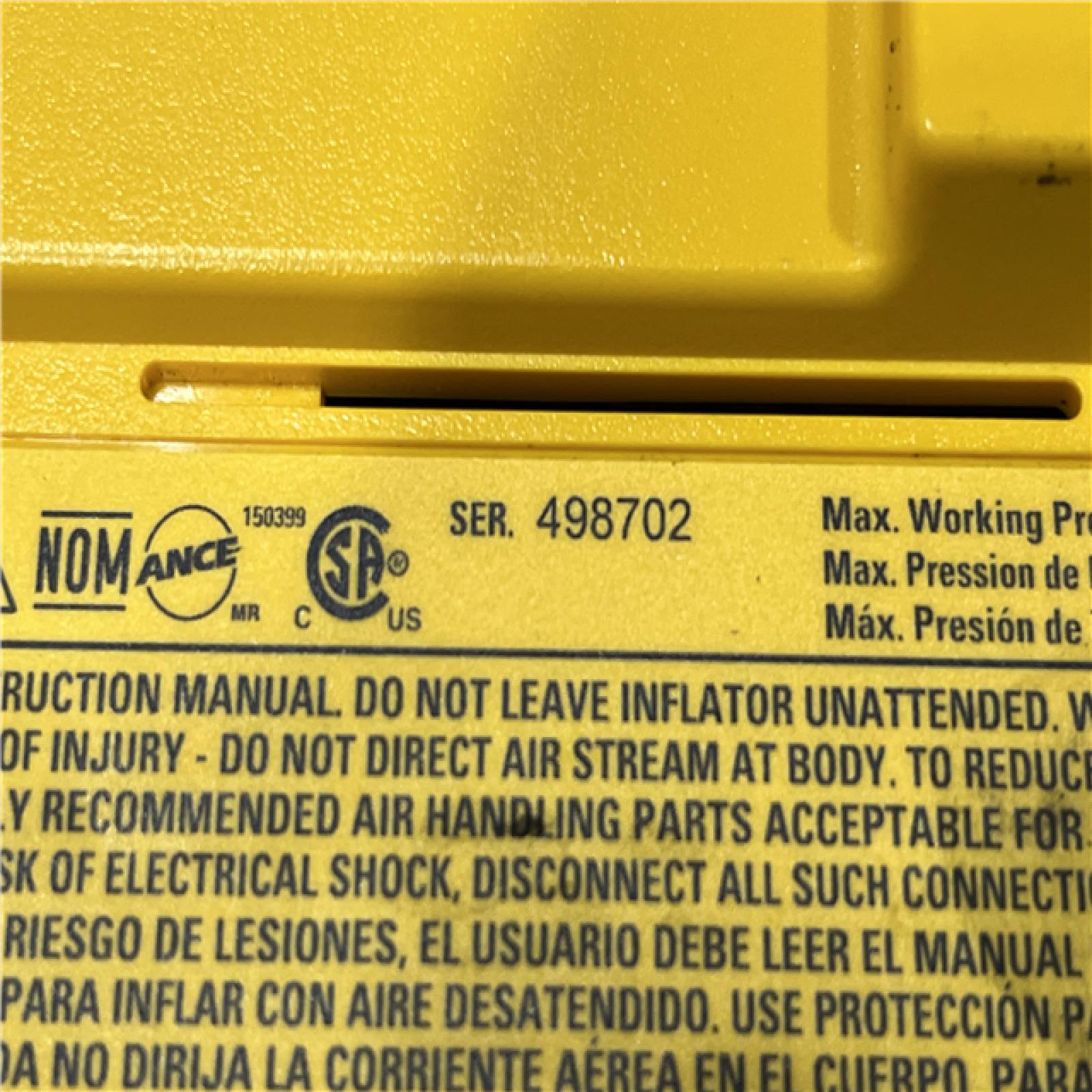 AS-IS DEWALT 20V MAX Cordless Electric Portable Inflator (Tool Only)
