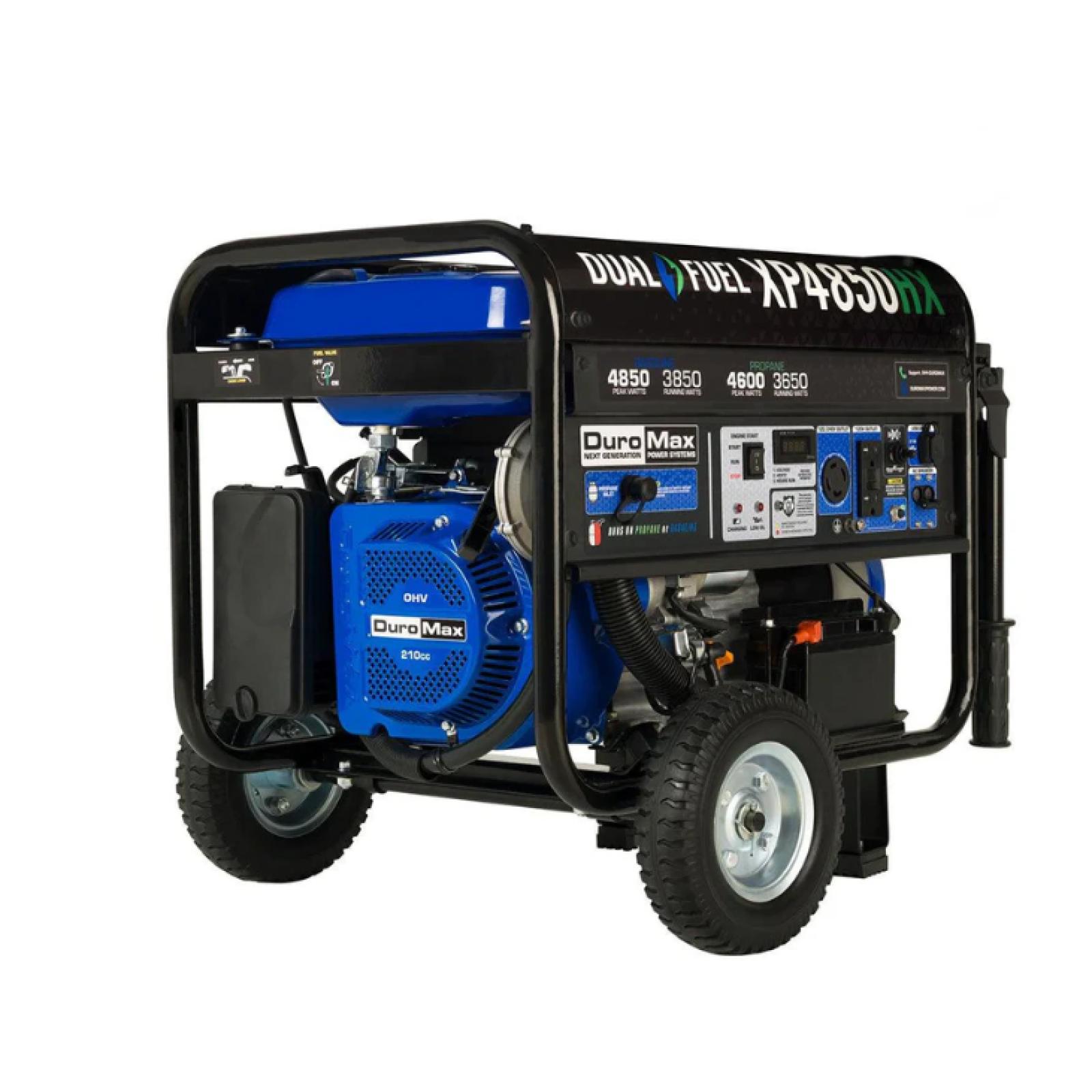 NEW! - DuroMax 4 850 Watt Dual Fuel Portable HX Generator w/ CO Alert