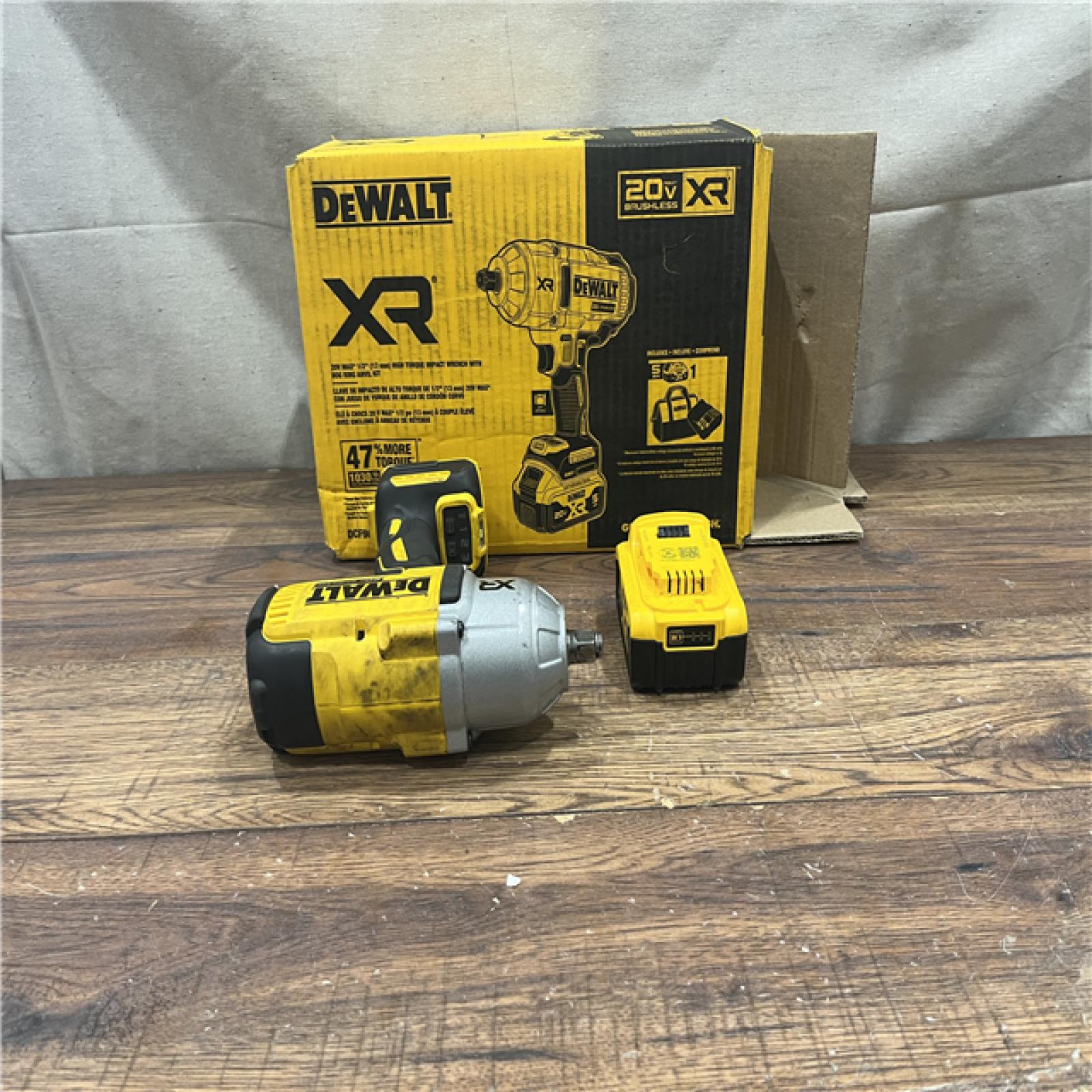 AS-IS DEWALT 20V MAX* XR 1/2  High Torque Impact Wrench with Hog Ring Anvil