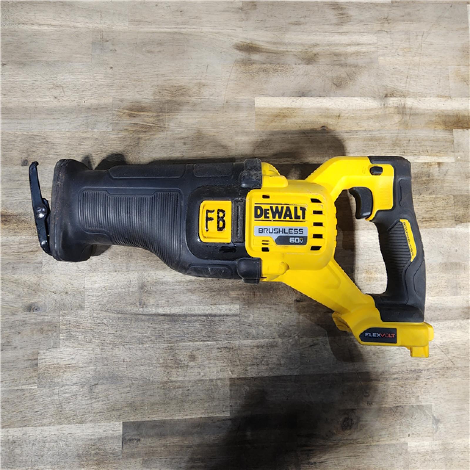 HOUSTON LOCATION - AS-IS DeWalt DCS389B FLEXVOLT 60V MAX Cordless Brushless Reciprocating Saw (Tool-Only)