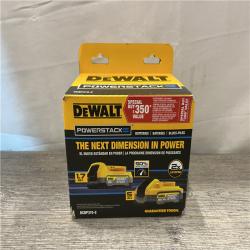 NEW - DEWALT POWERSTACK 20V 5.0Ah and 1.7Ah Lithium-Ion Power Tool Battery Packs (2-Pack)