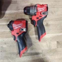 HOUSTON LOCATION - AS-IS (APPEARS LIKE NEW) Milwaukee 3497-22 12V Brushless Hammer Drill and Impact Driver Combo Kit