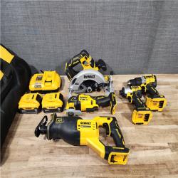 HOUSTON LOCATION - AS-IS (APPEARS LIKE NEW) DEWALT 20V Lithium-Ion Cordless 5-Tool Combo Kit