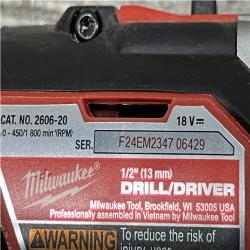 AS-IS Milwaukee 18V Lithium-Ion Cordless 1/2 in. Drill Driver (Tool-Only)