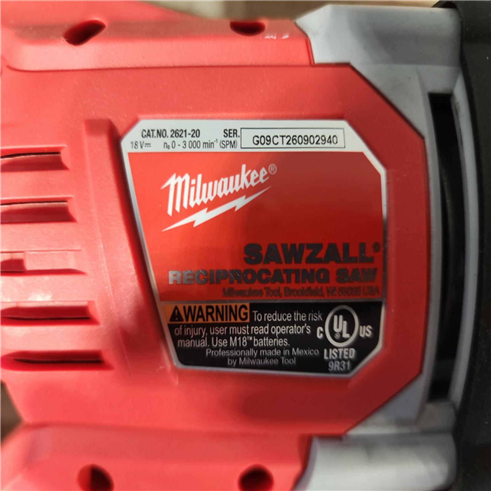 HOUSTON LOCATION - AS - IS Milwaukee 18V Lithium-Ion Cordless SAWZALL Reciprocating Saw (Tool-Only)