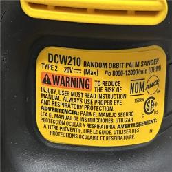 AS-IS DEWALT 20V MAX XR Cordless Brushless 5 in. Random Orbital Sander (Tool Only)
