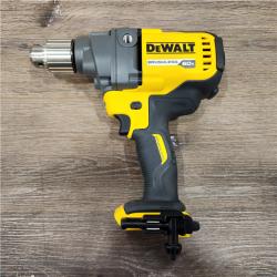 AS-IS DeWalt FLEXVOLT 60-Volt MAX Lithium-Ion Cordless Brushless 1/2 in. Mixer/Drill with E-Clutch with Battery 6.0Ah, Charger & Bag
