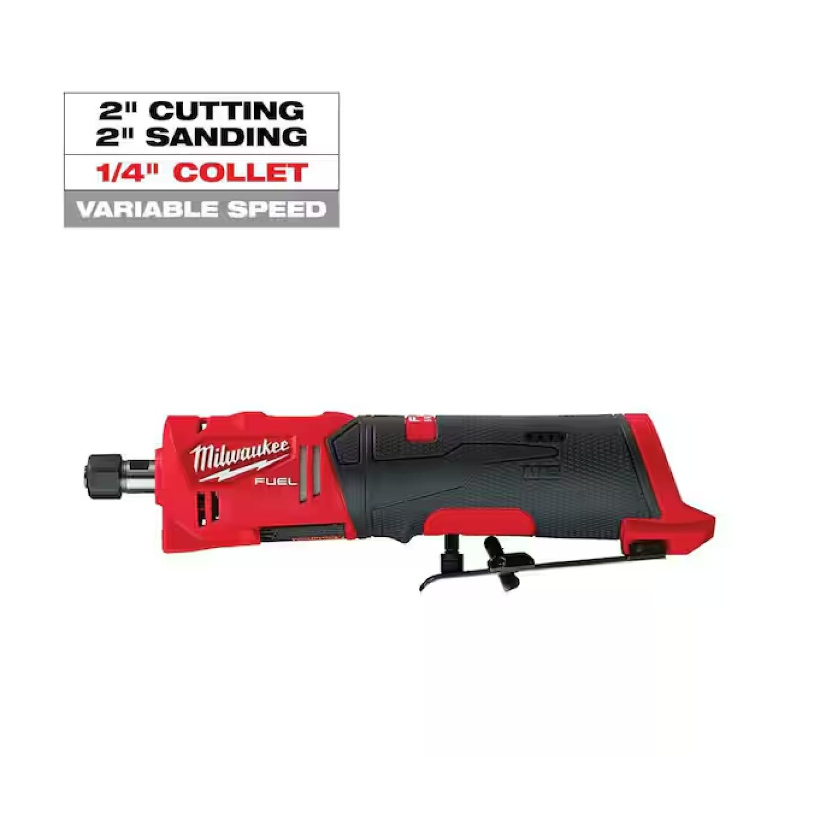 NEW! - Milwaukee M12 FUEL 12V Lithium-Ion Brushless Cordless 1/4 in. Straight Die Grinder (Tool-Only)