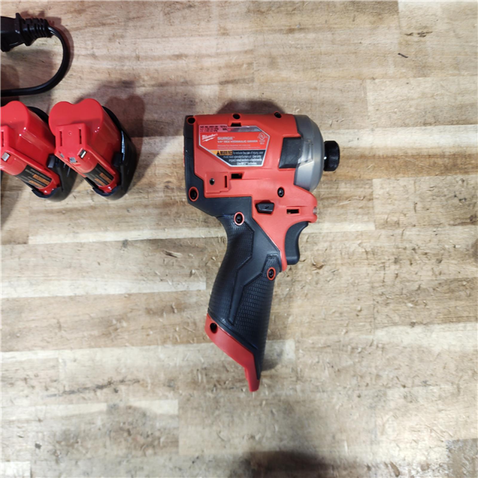 HOUSTON LOCATION - AS - IS Milwaukee FUEL SURGE 12V Lithium-Ion Brushless Cordless 1/4 in. Hex Impact Driver Compact Kit