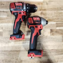 HOUSTON LOCATION - AS-IS Milwaukee M18 18V Lithium-Ion Cordless Drill Driver/Impact Driver Combo Kit