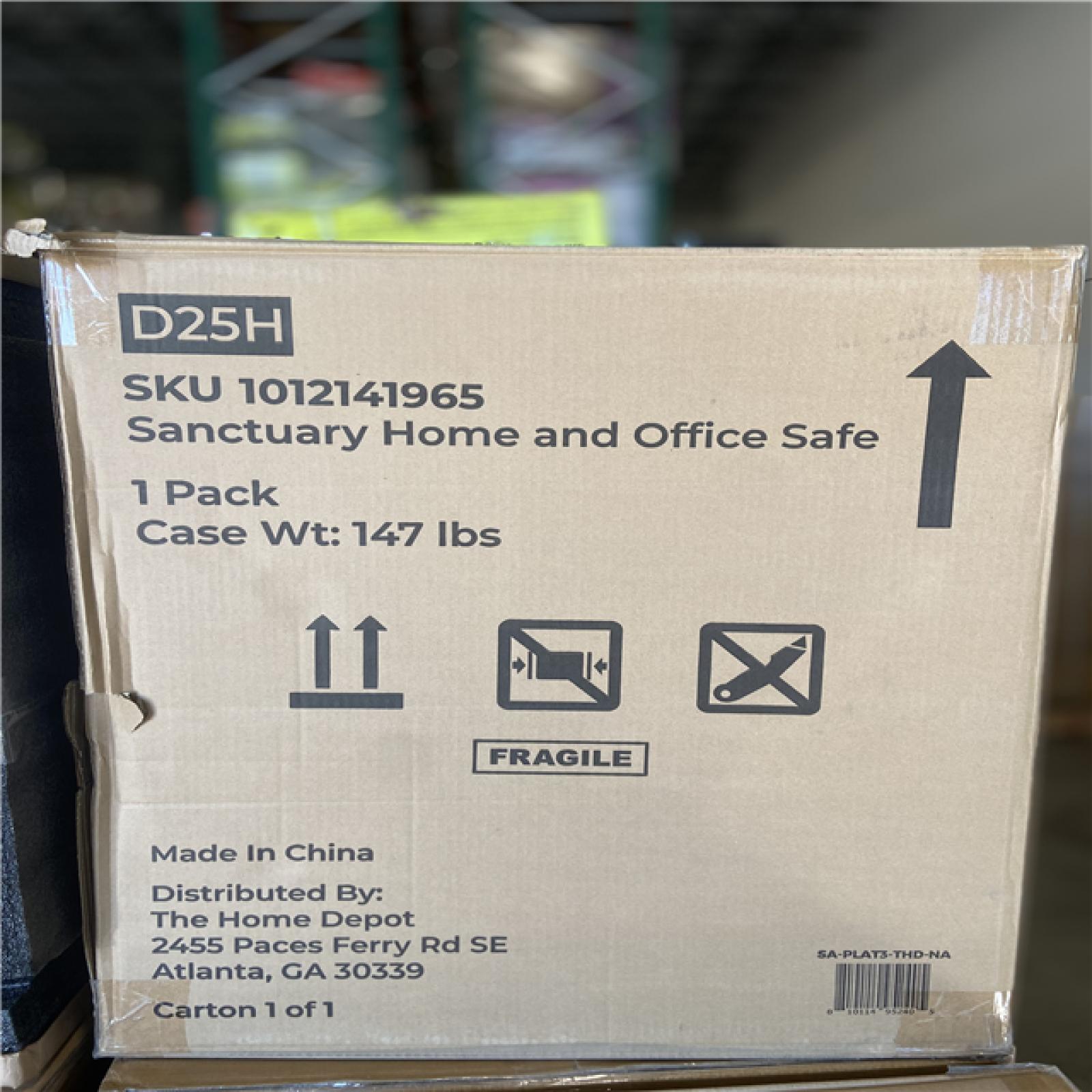 DALLAS LOCATION - SANCTUARY Sanctuary Platinum 3.32 cu. ft. Fireproof and Waterproof Home and Office Safe  Navy Blue