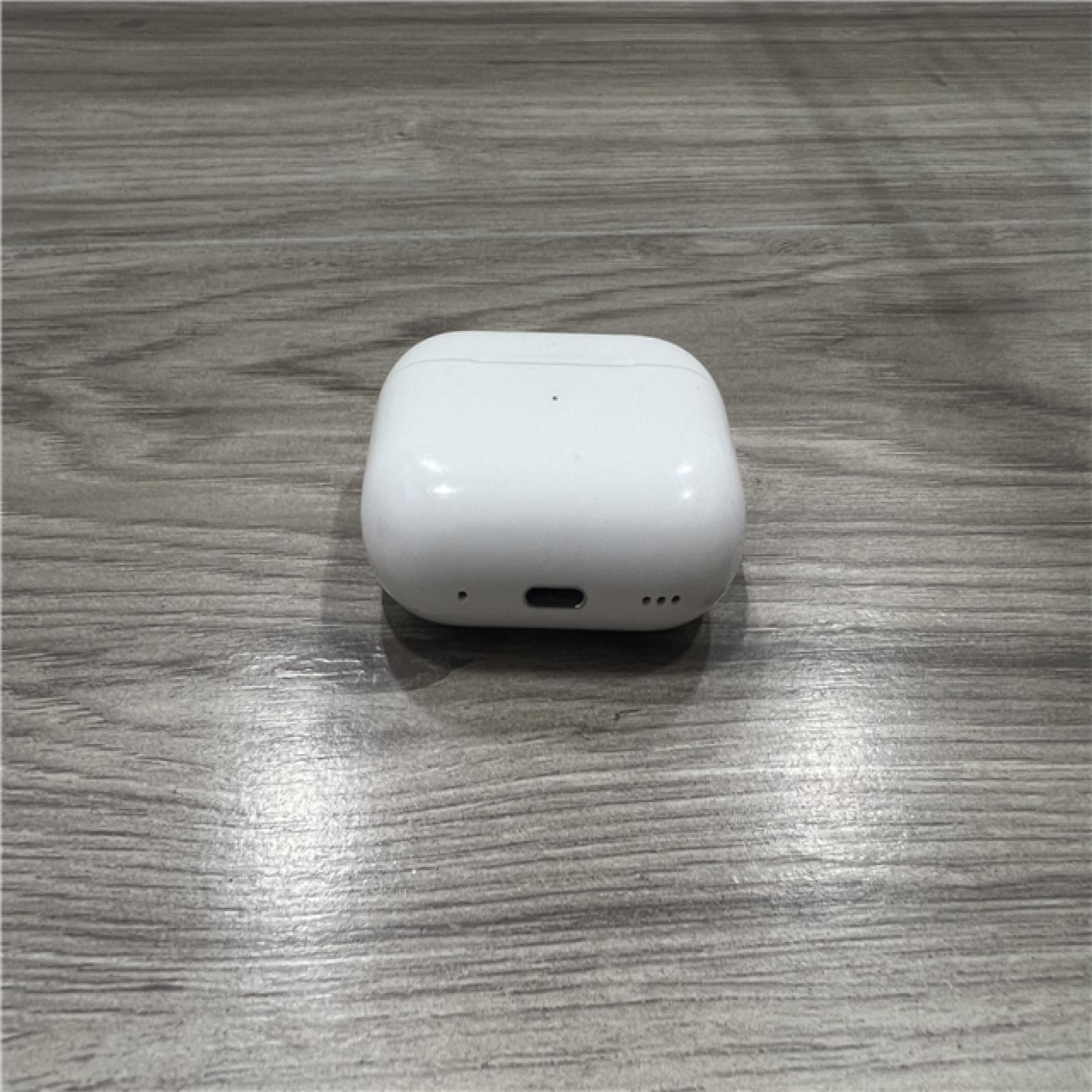 AS-IS Apple AirPods Pro (2nd Generation) with the USB-C MagSafe Charging Case