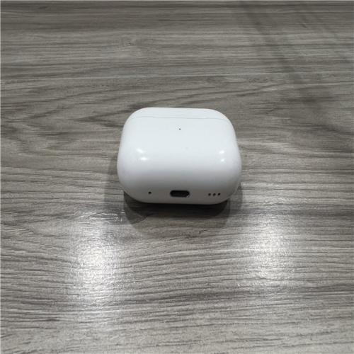 AS-IS Apple AirPods Pro (2nd Generation) with the USB-C MagSafe Charging Case
