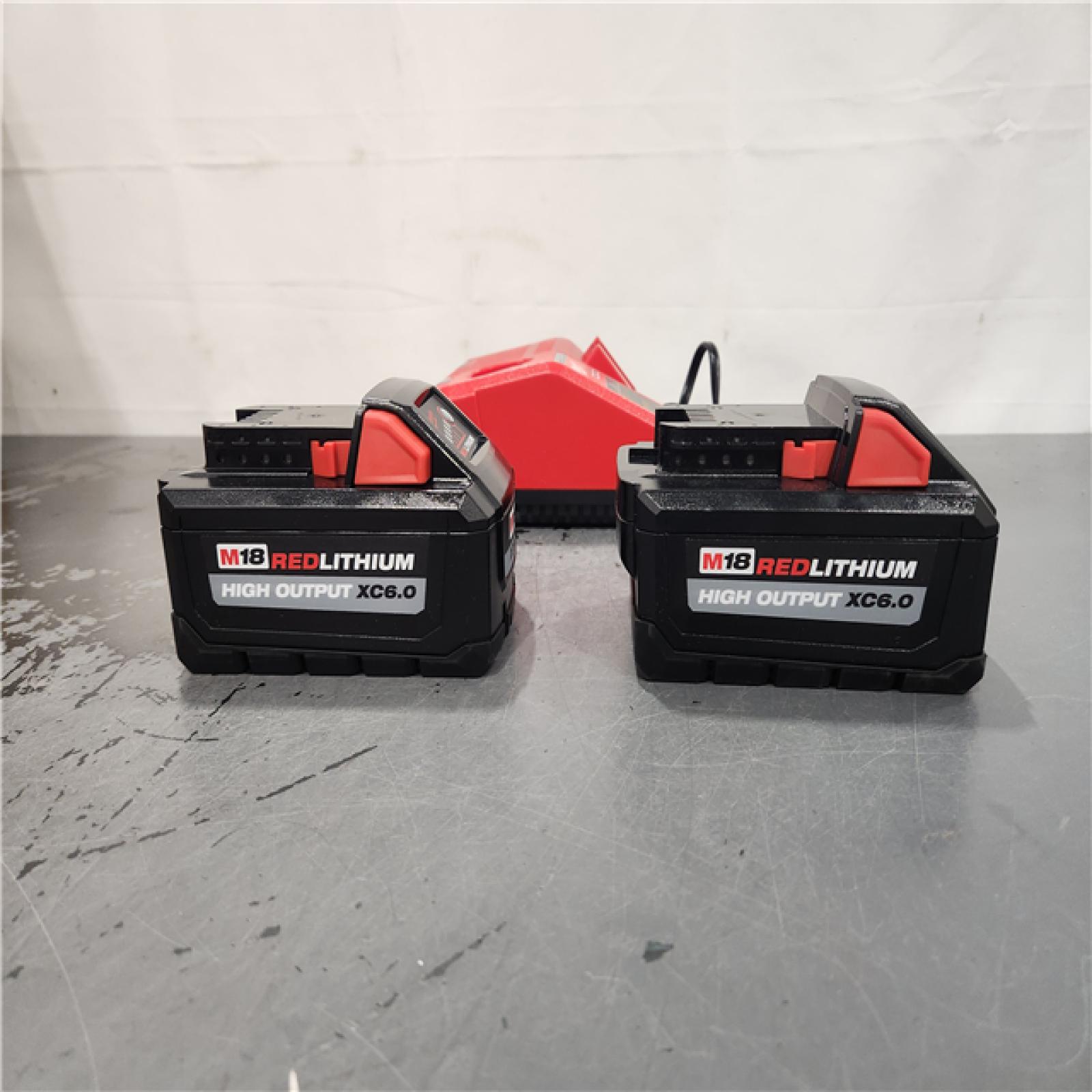 AS-IS- Milwaukee M18 Red Lithium High Output XC6.0 System Starter Kit