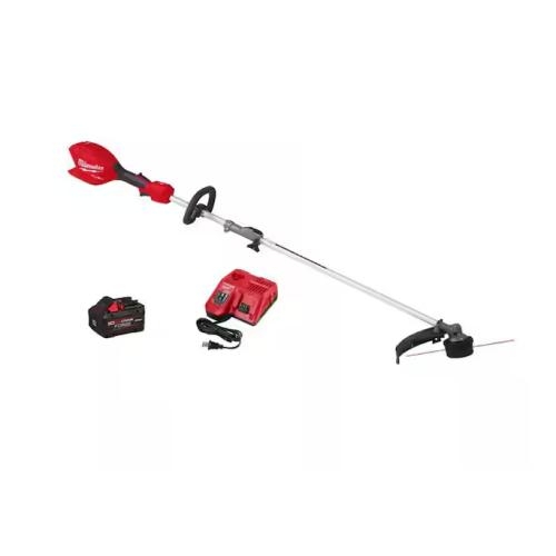 AS-IS Milwaukee M18 FUEL 18V 16 in. Brushless Cordless Battery Powered String Trimmer w/QUIK-LOK Attachment Capability & 8.0 Ah Battery