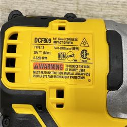 AS-IS DEWALT Atomic 20V Max Lithium-Ion Brushless Cordless Compact 1/4 in. Impact Driver Kit