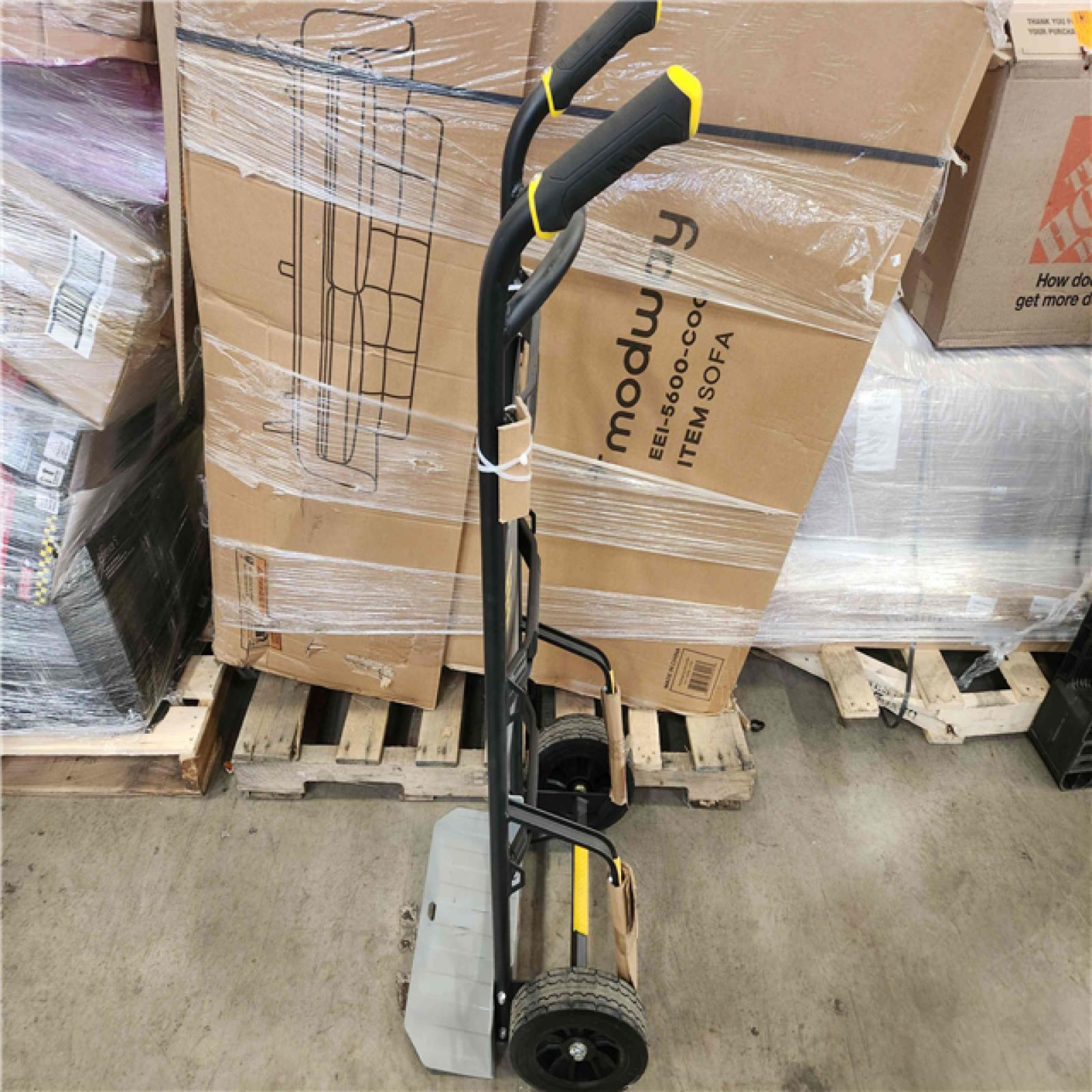 Phoenix Location NEW Gorilla 1,000 lbs. Capacity Steel Hand Truck with Multi-Grip Power Handle, Wide Load Toe Plate Super Duty Axle, Flat Free Tires