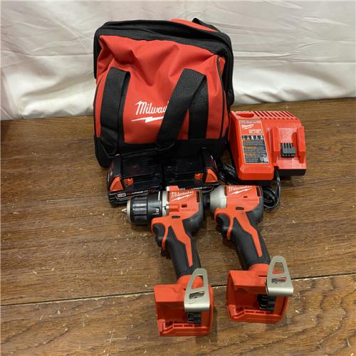 AS-IS Milwaukee M18 Compact Brushless 2-Tool Combo Kit