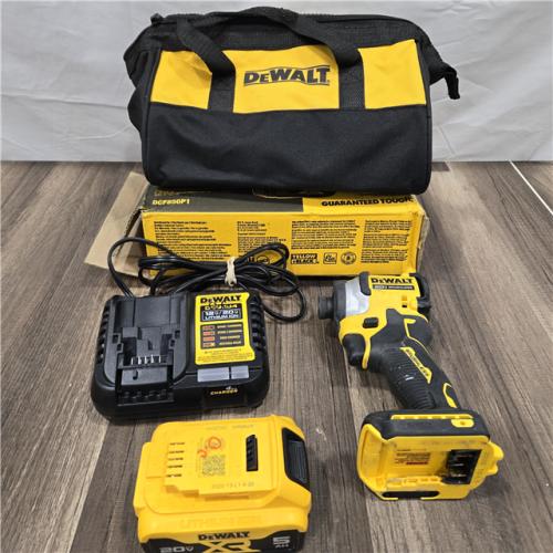 GOOD DEWALT ATOMIC 20V MAX Lithium-Ion Cordless 1/4 in. Brushless Impact Driver Kit, 5 Ah Battery, Charger, and Bag