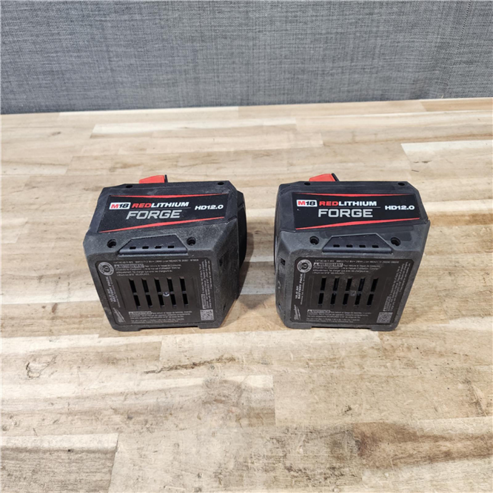 HOUSTON LOCATION - AS-IS MILWAUKEE FORGE BATTERY PACK QTY - 2