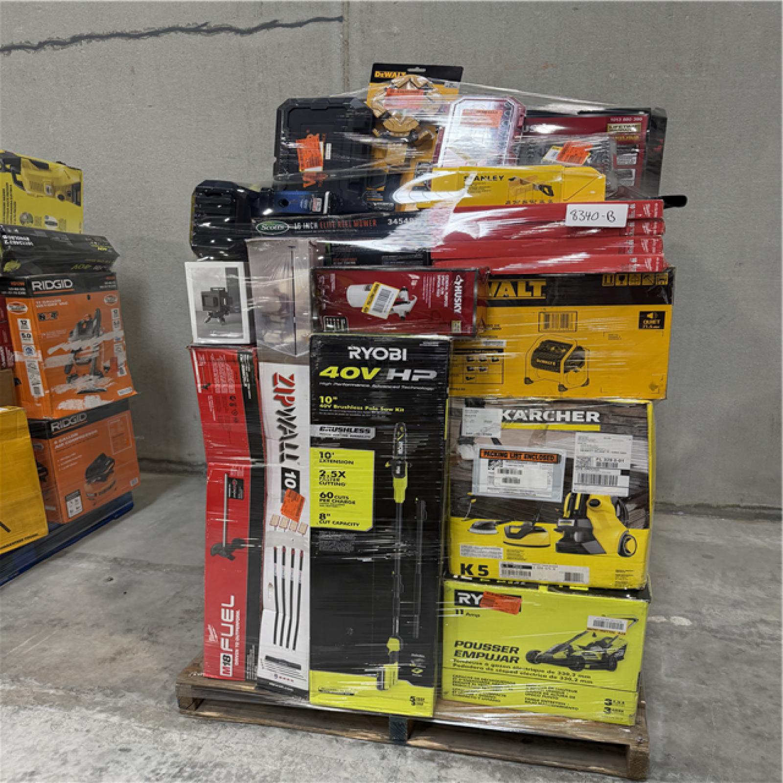 Atlanta Location AS-IS Tools Partial Truckload (8 Pallets) 8340-B