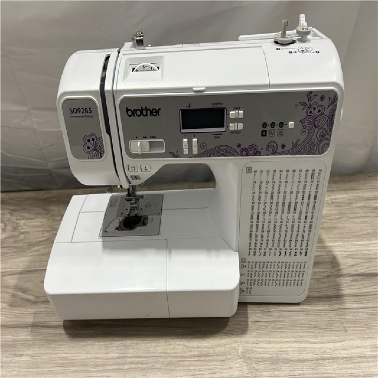 AS-IS Brother SQ9285 Computerized Sewing and Quilting Machine with Wide Table  150 stitches