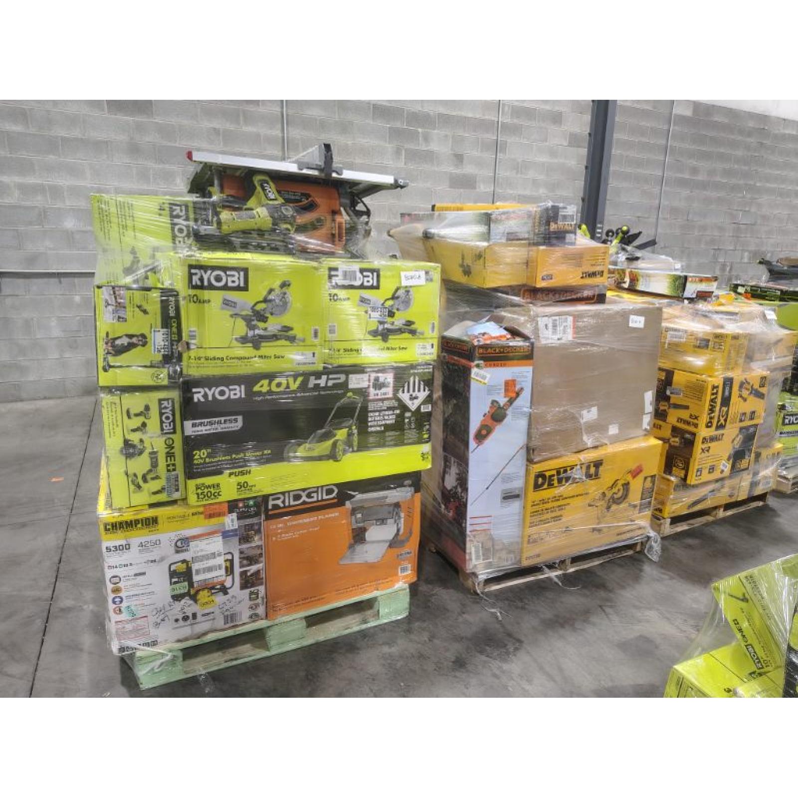 Pittston Location As-Is Power Tools Partial Truckload (13 Pallets) 8270-B