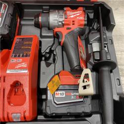 AS-IS Milwaukee FUEL 18V Lithium-Ion Brushless Cordless 1/2 in. Hammer Drill Driver Kit