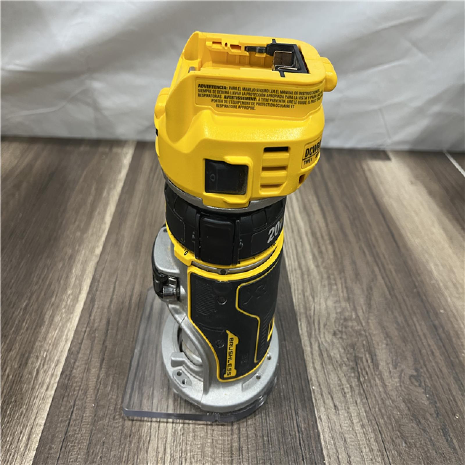 AS-IS DEWALT 20V MAX XR Lithium-Ion Brushless Cordless Compact Router (Tool Only)