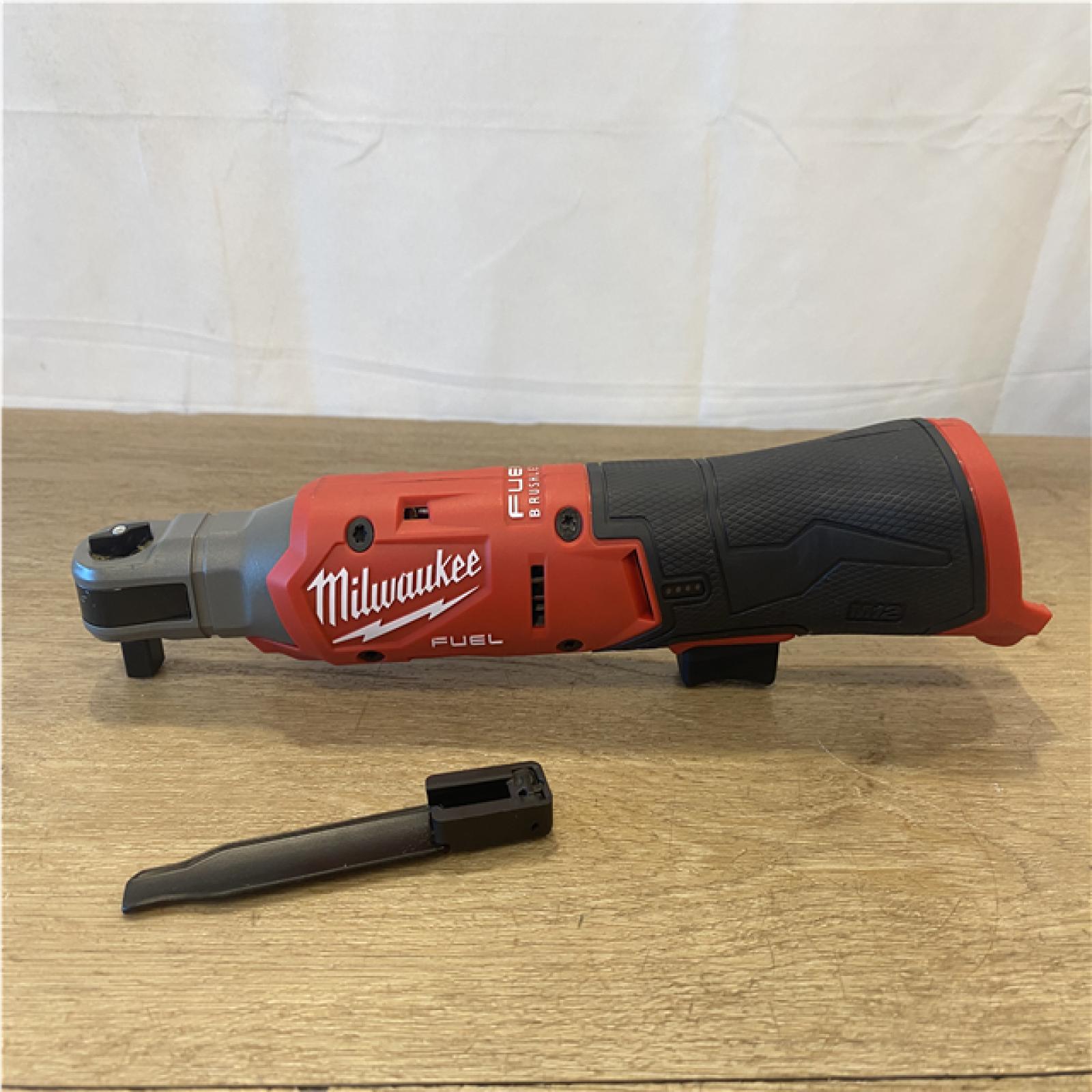 AS-IS Milwaukee FUEL 12V Lithium-Ion Compact 3/8 in. Cordless Ratchet (Tool-Only)