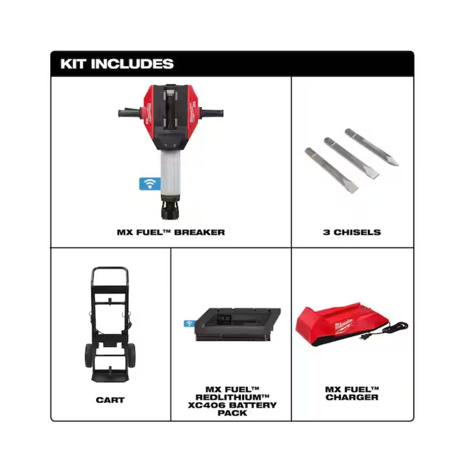 DALLAS LOCATION- NEW! Milwaukee MX FUEL Lithium-Ion Cordless 1-1/8 in. Breaker with Battery and Charger