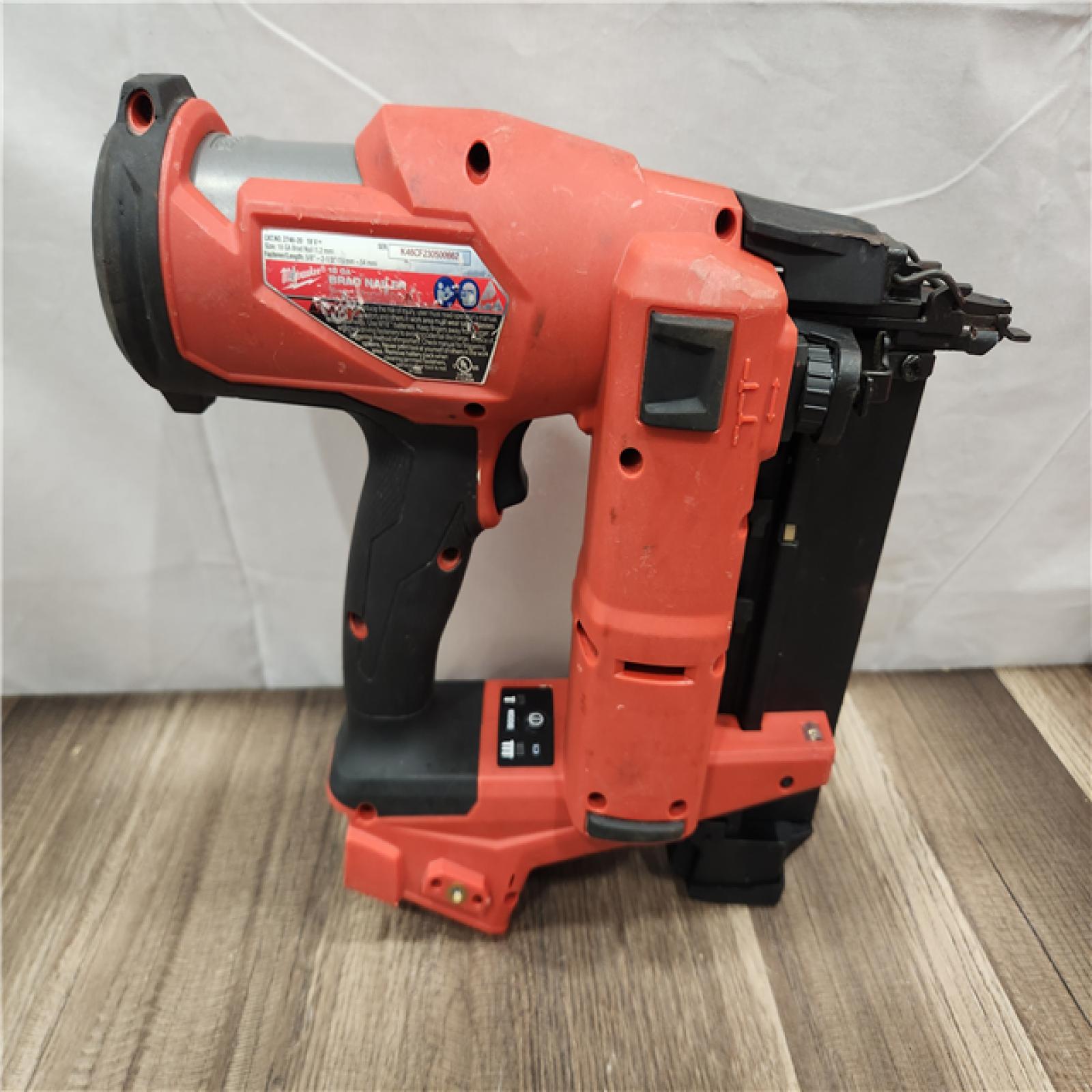 AS-IS- Milwaukee M18 FUEL 18 Gauge Brad Nailer (TOOL ONLY)