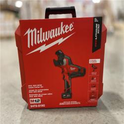 NEW! - Milwaukee M12 12V Lithium-Ion Cordless 600 MCM Cable Cutter Kit with One 3.0Ah Battery  Charger and Hard Case