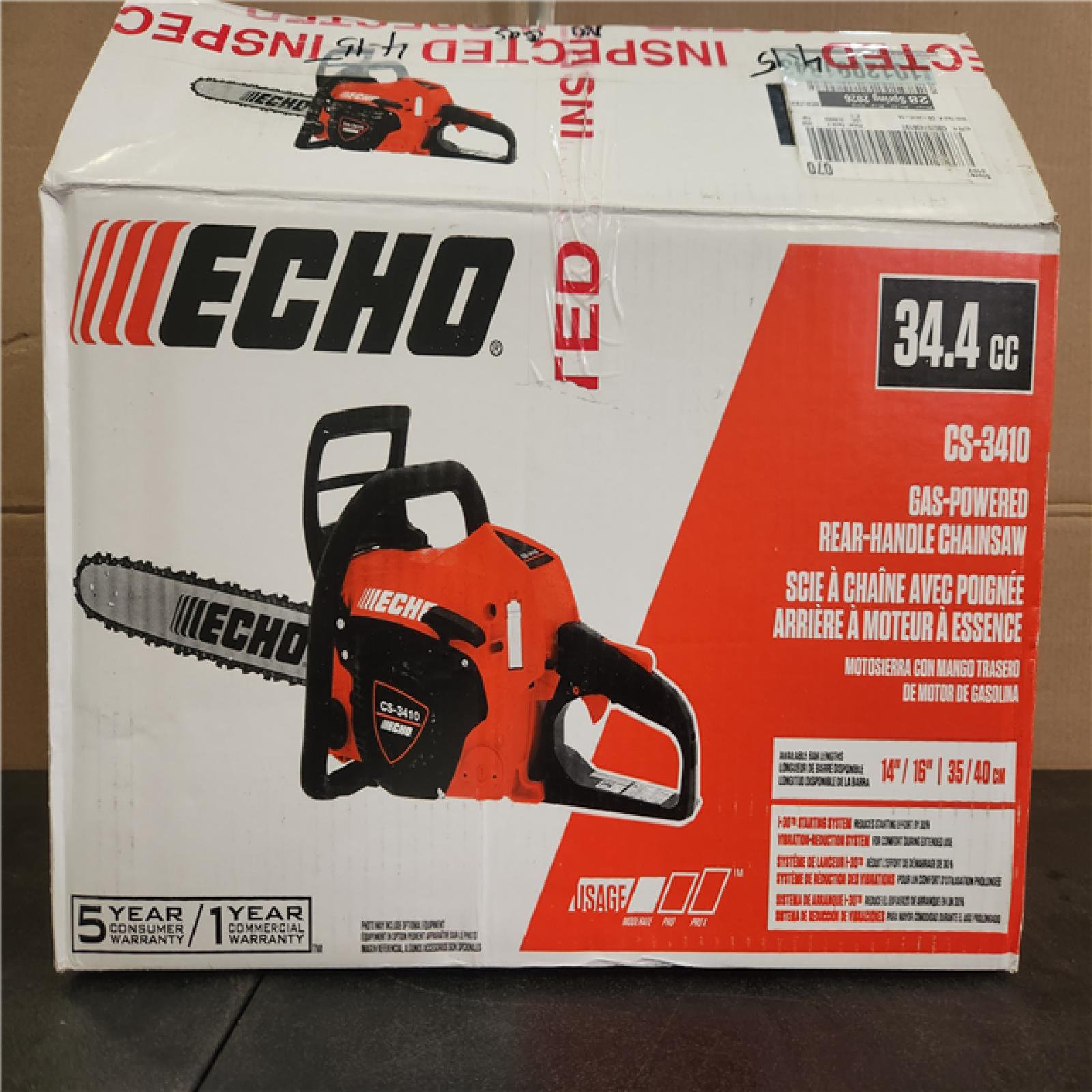 Phoenix ECHO 14 in. 34.4 cc Gas 2-Stroke Rear Handle Chainsaw with Automatic Chain Oiler