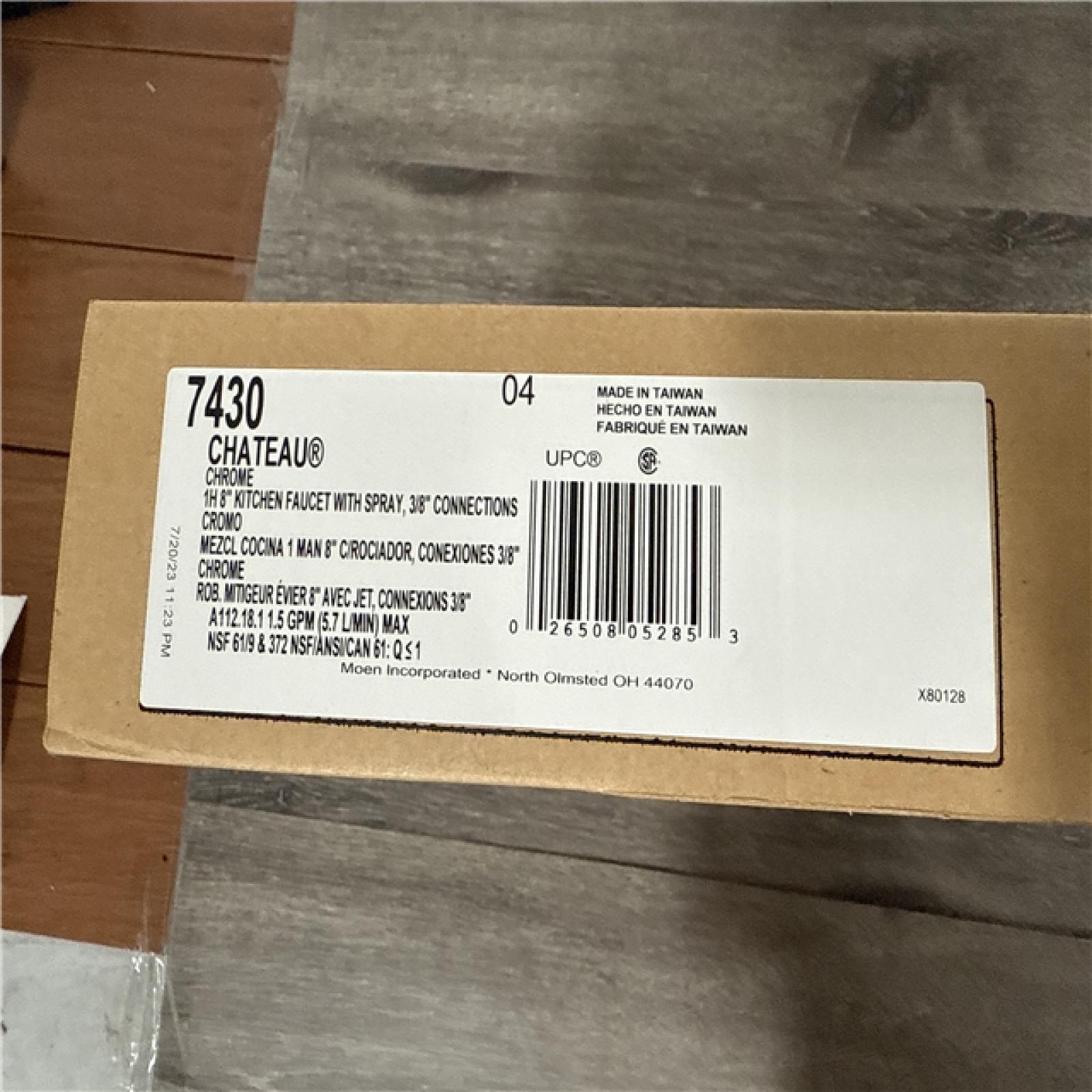 California AS-IS Moen One-Handle Kitchen Faucet