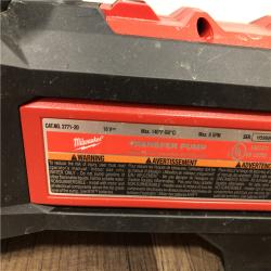 AS-IS Milwaukee M18 18-Volt 1/4 HP Lithium-Ion Cordless Transfer Pump (Tool Only)
