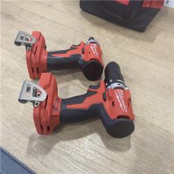 AS-IS Milwaukee 18-Volt Lithium-Ion Brushless Cordless Compact Hammer Drill/Impact Combo Kit