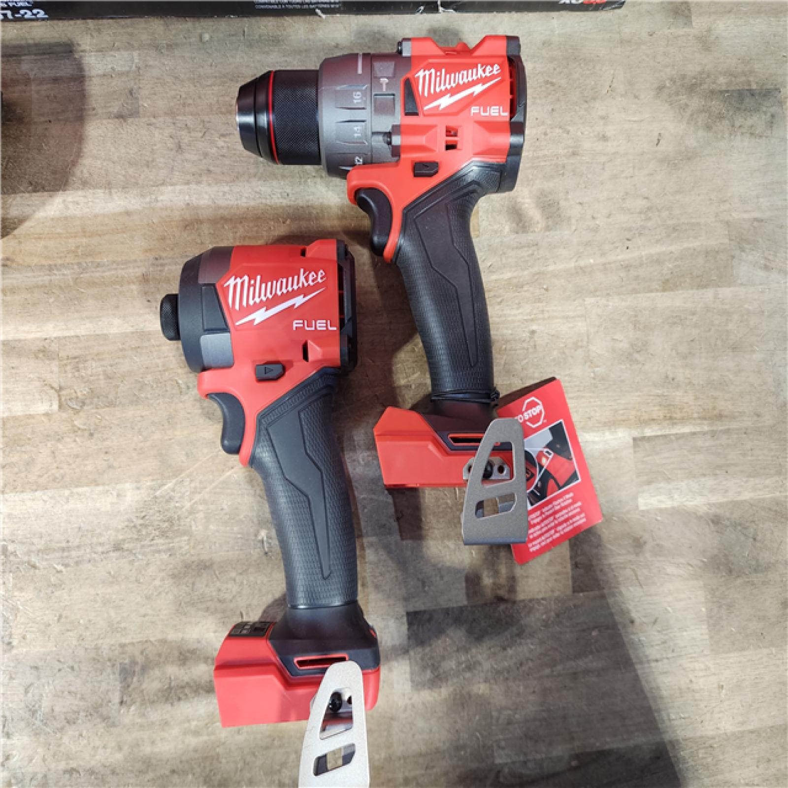 HOUSTON LOCATION - AS-IS (APPEARS LIKE NEW) Milwaukee FUEL 18V Lithium-Ion Brushless Cordless Hammer Drill and Impact Driver Combo Kit