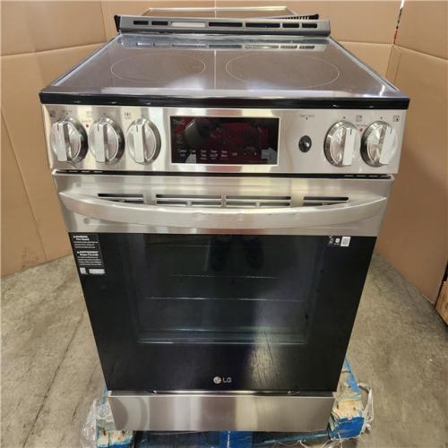 Phoenix AS-IS 2 LG 30 in. 6.3 cu. ft. 5 Burner Element Slide-In Electric Range in PrintProof Stainless Steel w/ Instaview  Air Fry  ProBake