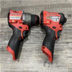 AS-IS Milwaukee FUEL 12-Volt Lithium-Ion Brushless Cordless Hammer Drill and Impact Driver Combo Kit