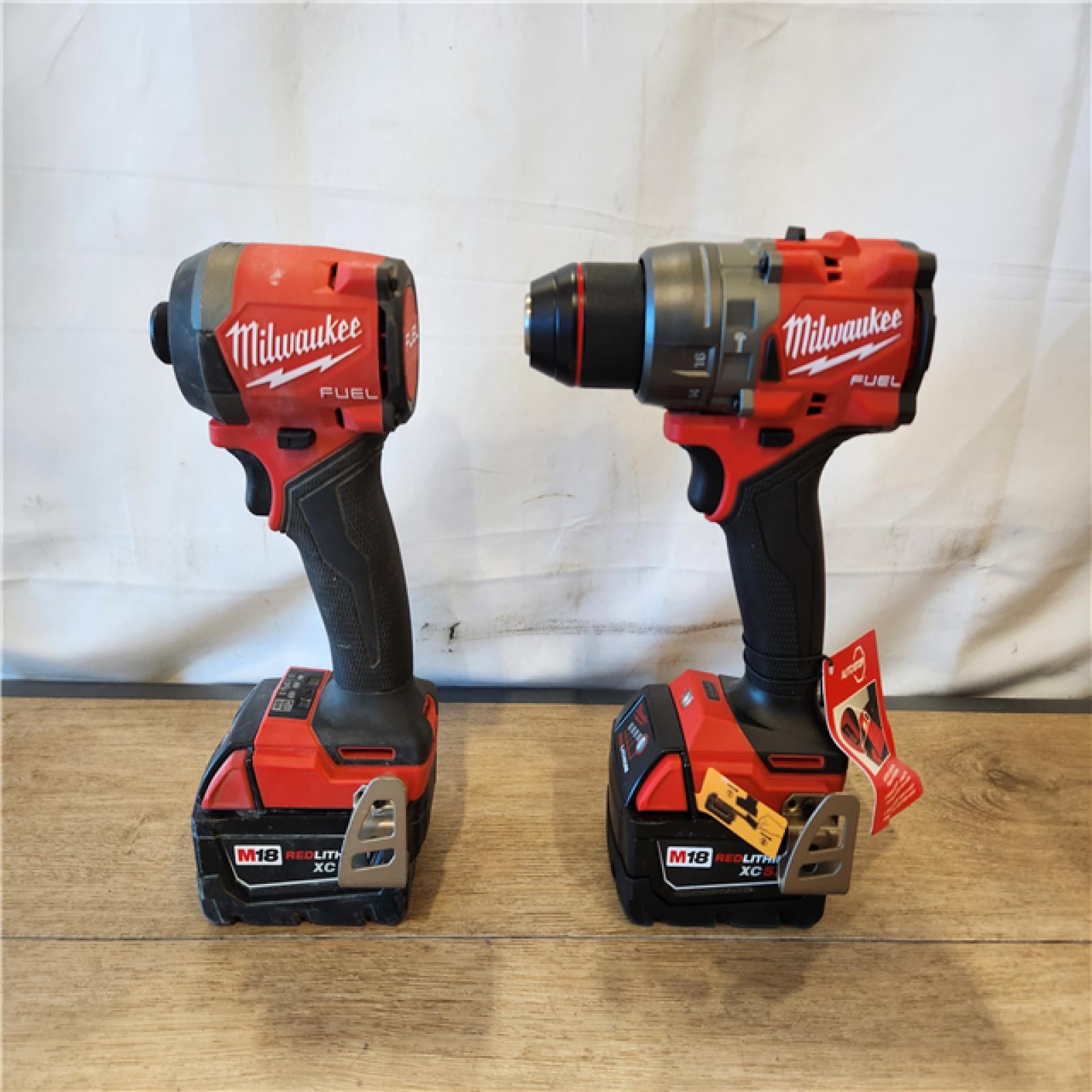 AS-IS- Milwaukee  FUEL 18V Lithium-Ion Brushless Cordless Hammer Drill and Impact Driver Combo Kit